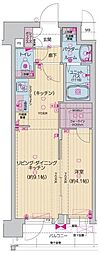 プレサンス十条凛華 1LDKの間取図画像