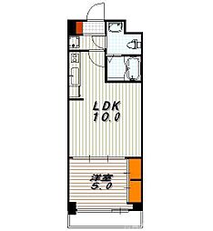 プラネシア烏丸御池 1LDKの間取図画像