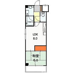 クレマチス28 1LDKの間取図画像