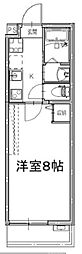 アークリード三条御前 1Kの間取図画像