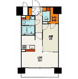 プレサンス京都西院 1LDKの間取図画像