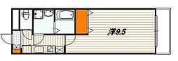 フェイム伊佐町 1Kの間取図画像