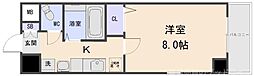 ロイヤルシティー西大路 1Kの間取図画像