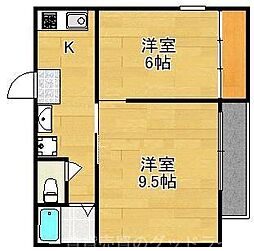 ザクセル 2Kの間取図画像