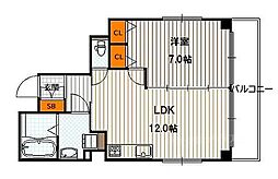 メゾンドココ 1LDKの間取図画像