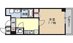 ヴィンテージ・高智穂 1Kの間取図画像