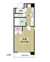 プロスペクト河原町五条 1Kの間取図画像