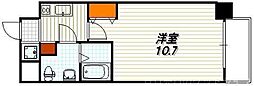 クリスタルグランツ京都高辻 1Kの間取図画像