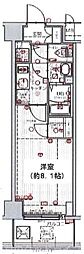ESPLACEKYOTORAKUNAN 1Kの間取図画像