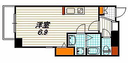 Artdevivre ワンルームの間取図画像
