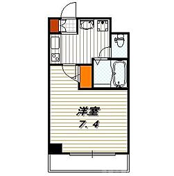BellVille千本今出川 1Kの間取図画像
