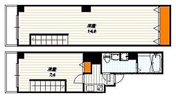 ブリエ五条大宮 2Kの間取図画像