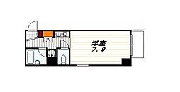プラネシア京都 1Kの間取図画像