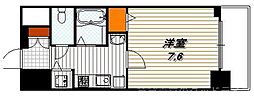 アクアプレイス京都二条城 1Kの間取図画像