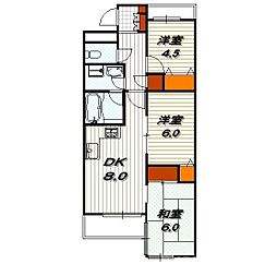 メイゾン鞍馬口 3LDKの間取図画像