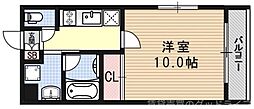 ジニア 1Kの間取図画像