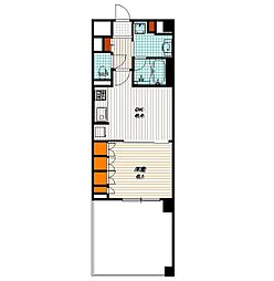 リーガルマンション京都御所西2 1DKの間取図画像