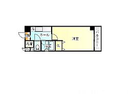 シャルムーズ二条高倉 1Kの間取図画像