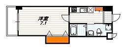 HF四条河原町レジデンス 1Kの間取図画像