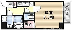 フォレスト西大路五条 1Kの間取図画像