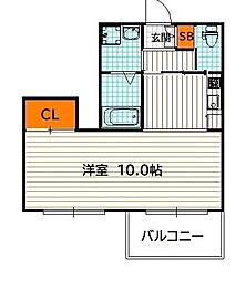 アクアプレイス京都西陣 1Kの間取図画像