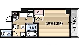 マインズ・コム四条大宮 1Kの間取図画像