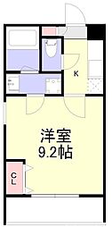 東池田町マンション 1Kの間取図画像