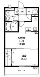 リブリ・コイノニア 1階1LDKの間取り