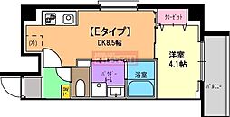 パラシオテルマス池上 1DKの間取図画像