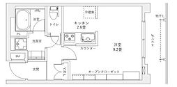 フォレシティ新蒲田 1Kの間取図画像