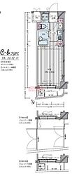 LIVCITY平和島 1Kの間取図画像