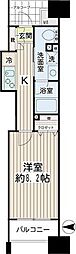 エクセル川崎WEST 1Kの間取図画像