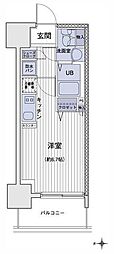 エスティメゾン大島 ワンルームの間取図画像