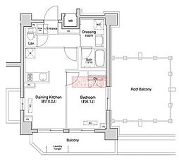 Primal方南町 1LDKの間取図画像