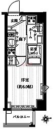 ヴァレッシア品川南シティ 1Kの間取図画像