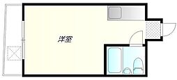 ハイツベルグ武蔵 ワンルームの間取図画像