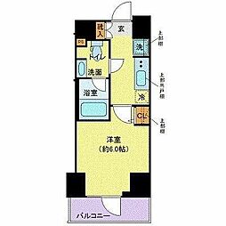 CREVISTA大森2 1Kの間取図画像