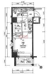 レア横濱反町駅前 1Kの間取図画像