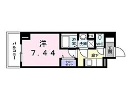 サンテルージュ 1Kの間取図画像