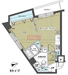 フェニックス笹塚弐番館 1DKの間取図画像