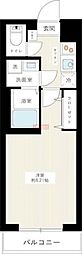ハーモニーレジデンス東京サウスゲート 1Kの間取図画像