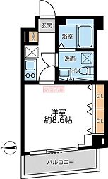 グランカーサ馬込1 1Kの間取図画像