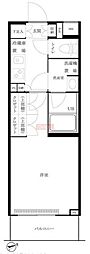 ルーブル大森西 1Kの間取図画像