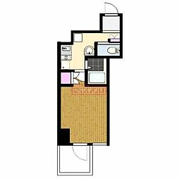 クレイシア西蒲田 1Kの間取図画像