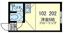 川崎エスパーニャ ワンルームの間取図画像