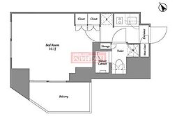 シーズンフラッツ大森西 1Kの間取図画像