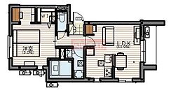 アーバンプレジオ南蒲田 1LDKの間取図画像