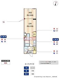 大田区西糀谷3丁目アパート 1LDKの間取図画像
