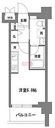 TLRレジデンス川崎大師 ワンルームの間取図画像