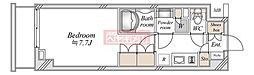 ORETERRACE馬込 1Kの間取図画像